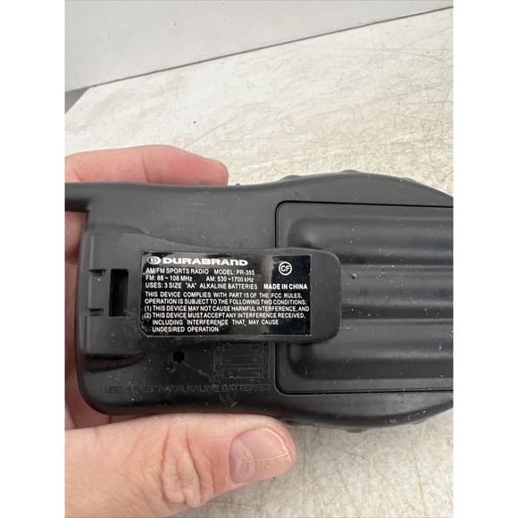 Duraband Sports Radio AM/FM PR-355 Handheld Portable Works w Built in speaker - Picture 7 of 7
